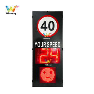 Năng lượng mặt trời LED giao thông Xe kích hoạt điều khiển thông tin phản hồi Radar Tốc độ giới hạn Đăng với số lượng và mặt cười - Product Image 5