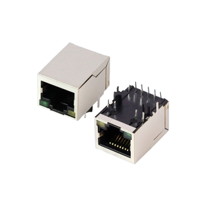 Công Nghiệp 10/100/1000Mbps Din-Rail SFP thu phát sợi quang RJ45 2.5 gam Base-T che chắn RJ-45 Modular Jack với LED ánh sáng - Product Image 1