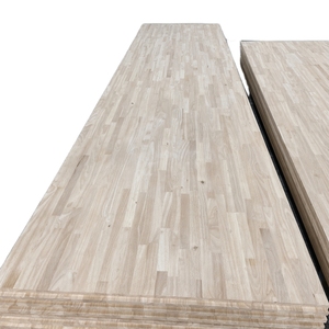 Panneau stratifié en bois de caoutchouc durable, joint en doigt, face B, humidité 8-12 %, ponçage 240-320, colle F4 Star, taille 1220x2440mm - Product Image 1