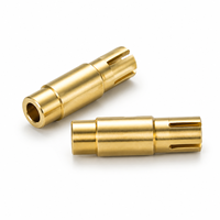 Manchon de contact en laiton H62 pour assemblages de capteurs, usinage CNC, tolérance stricte, pièces tournées CNC, OEM ODM