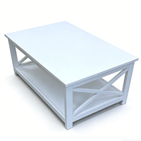 Table basse rectangulaire contemporaine avec rangement, multifonctionnelle, pratique, meubles de salon, salon, bois