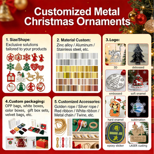 Ornements <span class=keywords><strong>de</strong></span> Noël brillants en gros, gravés au laser UV et sérigraphiés, pour événements et fêtes <span class=keywords><strong>de</strong></span> Noël - Product Image 5