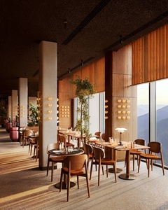 Luxury Restaurant Furniture Custom High Quality Bar Counter Modern Dining Room Interior Design with LED <b>Lighting</b> - Product Image 3