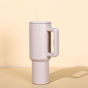 Car H4.0 <b>Handle</b> Travel <b>Tumbler</b> <b>40oz</b> Double Wall Stainless Steel Leak-Proof Vacuum Mug Lid Straw Anti-Slip ODM Custom Logo 6-12 - Product Image 4