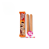 Golosinas dulce crujiente leche Chocolate sabor sándwich inflado rollo fibra trigo oblea galleta palo postre aperitivo