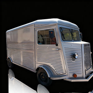 Chariot de nourriture mobile électrique à 4 roues monté sur camion, chariot de crème glacée, petit-déjeuner, restauration rapide, brochettes frites, barbecue, marché nocturne, vente ambulante - Product Image 3