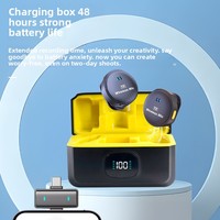 Microphone cravate sans fil Q9 2.4G avec directivité cardioïde pour la réduction du bruit en vidéo en direct