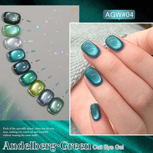 Esmalte de Gel Magnético Verde para <span class=keywords><strong>Uñas</strong></span> de 15 ml de Marca Privada, Ultra Holográfico, Brillante, Semipermanente, de Secado con Lámpara UV LED - Product Image 6