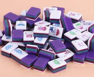 Set di Mahjong di Lusso in Acrilico con Design in Cristallo Viola - Marca AMJ Modello MS457458 Regalo per Sala degli <span class=keywords><strong>Scacchi</strong></span> - Product Image 4