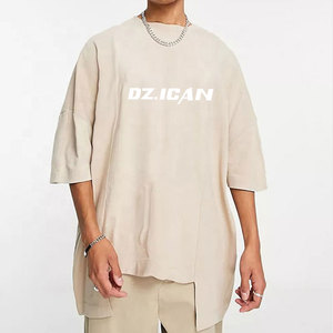 เสื้อยืดคอตตอนพรีเมียม 230gsm ทรงหลวม สไตล์สตรีทแวร์ ทรงบ็อกซี่ เรียบง่าย ไม่มีลาย เสื้อยืดโอเวอร์ไซส์ ยูนิเซ็กส์ - Product Image 3