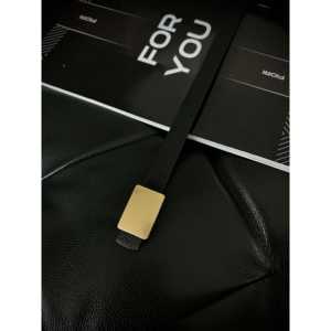 Ceinture en cuir de vachette pour femme Fiori, couleur unie, boucle carrée, ceinture en cuir véritable décontractée pour tous les jours - Product Image 3