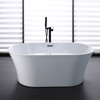 Baignoire autoportante portable avec drain, baignoire traditionnelle de haute qualité pour usage hôtelier, certifiée CUPC, directement du fabricant
