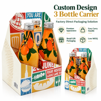 Porte-bière en carton léger personnalisé, combinant une construction pliable, une décoration imprimée et une utilisation pour l'étiquetage privé, idéal pour les packs cadeaux
