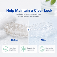 Smile Find 6%Hp Logo personnalisé Mousse dentifrice nettoyante fraîche originale pour aligneurs transparents et gouttières 50ml