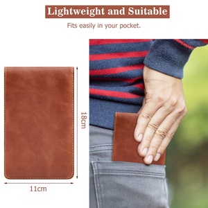 Customized Genuine Leather Golf Scorecard Holder with Yardage Book Tee Holder Golf Gift - Product Image 4