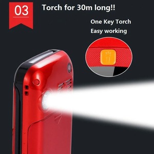 F899 Flip Senior Telefone Móvel 2.4 \ "Dois Display <span class=keywords><strong>Quick</strong></span> SOS & Fast Dial à prova de choque com tocha e botão para idosos - Product Image 4