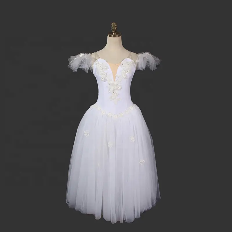 Free Shipping! Custom Size Professional Odette Dieing Swan Variation Tutu Swan Lake Costume De Ballet white swan tutu costume