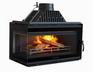 Chimenea <span class=keywords><strong>de</strong></span> Esquina con Inserto CE. Estufa <span class=keywords><strong>de</strong></span> Leña Moderna Integrada en la Pared - Product Image 1