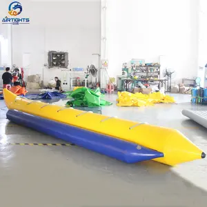 China Factory Verkoop Luchtdicht Getrokken Opblaasbare Water Games Pvc Goede Prijs Opblaasbare Banaan Boot