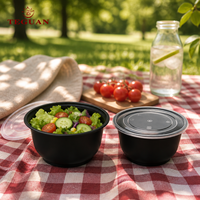 Fabrieksgemaakte custom logo 16 oz deli-container, wegwerpbaar meeneemkommetje, voedselveilige pp plastic snackbakje met deksels