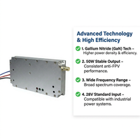 Module RF numérique GAN Lora 700-900 MHz 50W 28V Anti-FPV Puissance personnalisée JYS-M700 Réglage de la bande passante