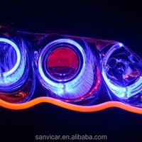 Ampoule de phare LED multicolore pour voiture Guangzhou SANVI Auto Light Audi 0.7W 12V, diamètre extérieur 80/95mm, pour rétrofit de phare.