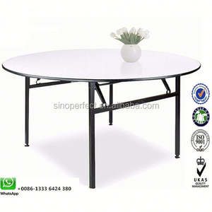 Mesa Redonda Plegable de Plástico para Eventos, Fiestas, Bodas, Hoteles, Diseño Moderno - Product Image 3