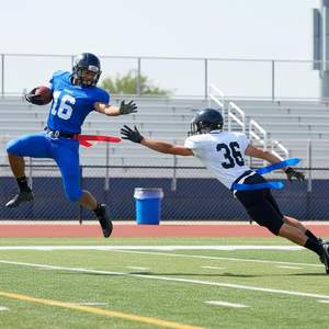 Sports Flag Football Webbing Waist Flag Bright Color Adjustable Competition <b>Training</b> <b>Equipment</b> PVC American Soccer Buckle Belt - Product Image 5