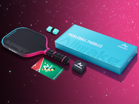 Allwake 2026 Nouvelle Raquette de Pickleball Professionnelle en Fibre de Carbone de Haute Qualité avec Rembourrage en Mousse Pro IV Pro Promotion, Épaisseur 16mm, Personnalisable