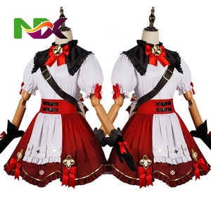 Disfraz de Mucama Lolita <span class=keywords><strong>Klee</strong></span> de Alta Calidad al por Mayor, Disfraces de Fiesta de Halloween, Disfraz de Anime, <span class=keywords><strong>Cosplay</strong></span> de <span class=keywords><strong>Genshin</strong></span> <span class=keywords><strong>Impact</strong></span> - Product Image 1