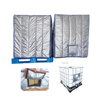 Housse thermique industrielle écologique pour IBC, résistante aux UV, avec rabats, ignifuge, pour le transport et le stockage en chaîne du froid