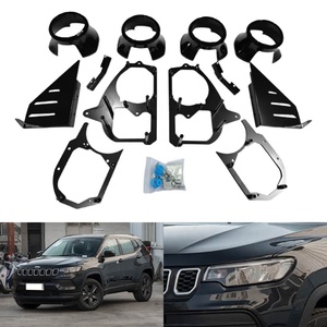 TAOCHIS Car Headlight Accessory Light <strong>Adapter</strong> Frame Module Bracket for 2021 <strong>Jeep</strong> Compass Reflector Bowl Upgrade 4 Projector Lens - Product Image 1