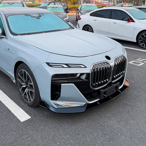 BMW 7 Series Front Bumper Lip Spoiler Carbon Fiber Texture ABS 2023+ M Sport Fitment - Product Image 3
