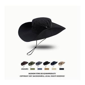 Sombrero de Pesca de Secado Rápido para Verano, Impermeable, con Protección Solar, para Hombre, con Cordón - Product Image 2