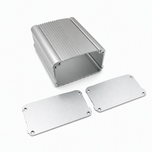 Boîtier de contrôle en aluminium extrudé 95*55*150mm, noir mat, avec panneau supérieur à ailettes et grille de ventilateur, <span class=keywords><strong>pour</strong></span> onduleur et alimentation, IP54 - Product Image 5