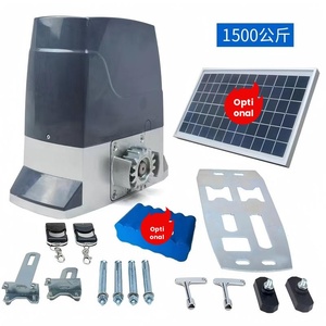 Moteur de <span class=keywords><strong>Portail</strong></span> <span class=keywords><strong>Coulissant</strong></span> <span class=keywords><strong>Solaire</strong></span> Robuste, CC 24V, 2500 kg, Facile à Installer, Automatique, pour Jardin, Villa et Sécurité - Product Image 4