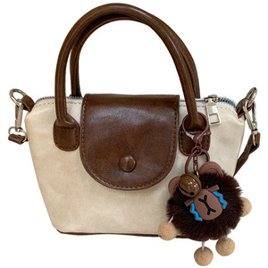 Mini Women's Handbag Horizontal <b>Square</b> Magnetic Buckle Zippered Pocket Tassel Decoration Spring 2025 Everyday Use H8968 - Product Image 5