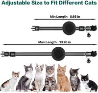 Collier de chaton réfléchissant avec support de traqueur Apple GPS collier de chat AirTag léger réglable