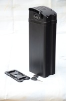 Boîtier de batterie pour vélo électrique ALX027 36V-72V compatible 18650/21700 en ABS+alliage d'aluminium pour usines de vélos, modification/réparation en gros volume