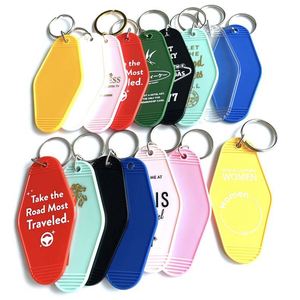 Factory Direct High Quality Retro Inspired Motel Keychains Custom Hotel Keychains - Product Image 2