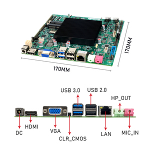 Zeroone <span class=keywords><strong>Mini</strong></span> <span class=keywords><strong>ITX</strong></span> công nghiệp Bo mạch chủ đồ họa UHD 600 Ba hiển thị Gemini hồ j4125/j4105/n4000 DDR4 nhúng Bo mạch chủ - Product Image 3