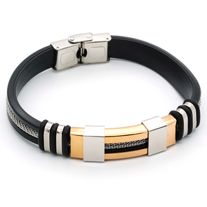 Lederen Armbanden En Armbanden Met Roestvrij Staal, Magnetische Gespen Voor Lederen Armband Heren