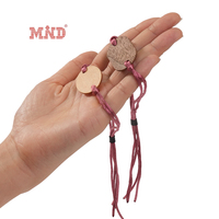 Bracelet en corde de cartes en bois réglable NFC Bracelet tissé en tissu RFID