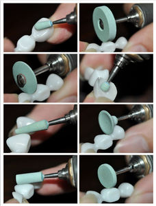 Kit di lucidatura acrilica per uso Extra orale HP0305E HP1405E Lab odontoiatrica lucidante in Silicone Burs dentiera denti in acrilico Kit per lucidare - Product Image 5