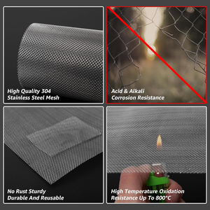 ตะแกรงลวดสแตนเลส 304 แบบสี่เหลี่ยมรูโปร่ง ทนความร้อน ใช้ในครัว กรงสัตว์ ตาข่ายนิรภัย ตู้เก็บของ ป้องกันสัตว์ฟันแทะ - Product Image 4