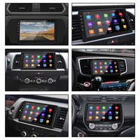 Lecteur multimédia Android pour voiture 9 pouces, écran tactile universel double DIN avec GPS, Bluetooth et CarPlay sans fil, 2+32 Go