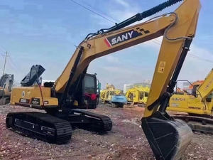 Excavadora hidráulica sobre orugas Sany SY215C 21-22Ton usada | Motor diésel importado original | Bajo costo de mantenimiento - Product Image 2