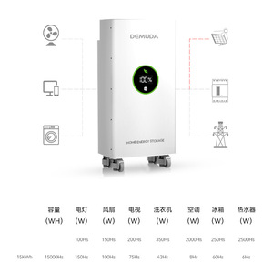 ระบบแบตเตอรี่สำรองพลังงานภายในบ้าน Demuda 15 กิโลวัตต์ชั่วโมง แบบออลอินวัน สำหรับใช้ในที่อยู่อาศัย - Product Image 1