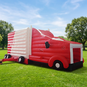 WINSUN Parque de Diversiones Inflable con Tobogán para Camiones, Castillo Hinchable, Trampolín de PVC Ignífugo, Tamaño Personalizado - Product Image 1