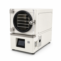 Mini huishoudelijke vriesdroger 0.2 ㎡   2kg/batch tafelmodel roestvrijstalen 1400W voedsel-lyofilisator voor fruit, snacks, thuiskeuken, snoep